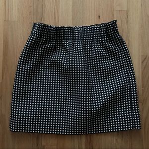 3/$18🔹J.Crew Sidewalk Cinched Skirt B&W polka